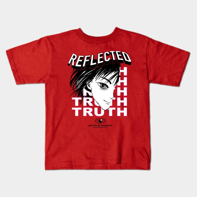 Reflected Truth Kids T-Shirt by CHAKRart